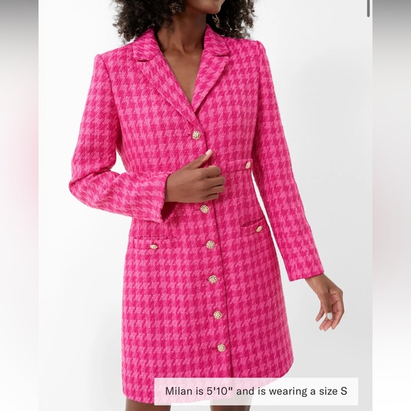 Tuckernuck Dresses & Skirts - Magenta Tweed Stacie Dress